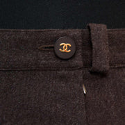 Acheter en ligne pour le meilleur prix Chanel Brown Wool Skirt