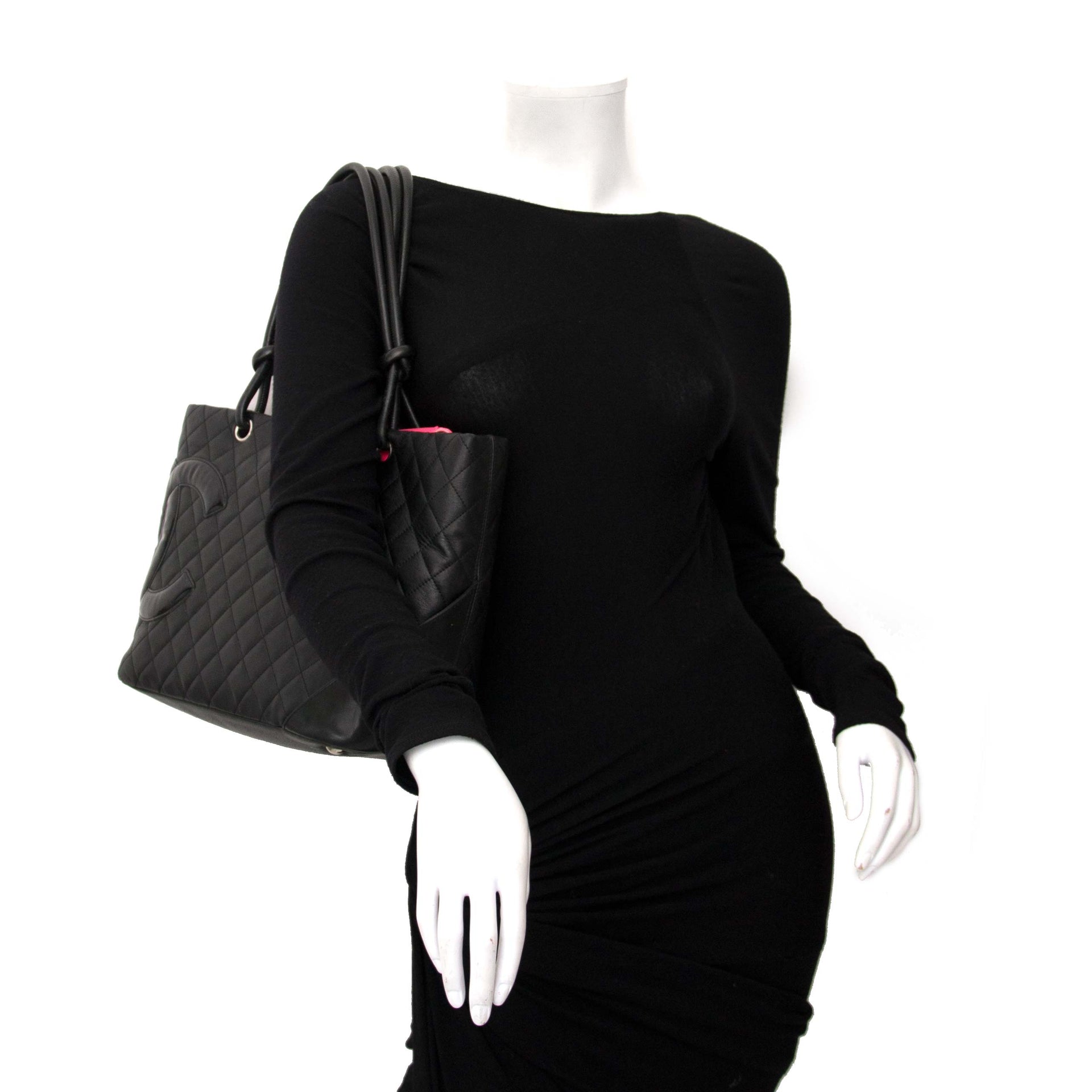 shop online your bag for he best price acheter en ligne pour le meilleur prix Chanel Black Cambon Shopping Tote