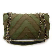 Chanel Canvas Patchwork Chevron Flapbag 2700 nu te koop bij labellov vintage mode webshop belgië