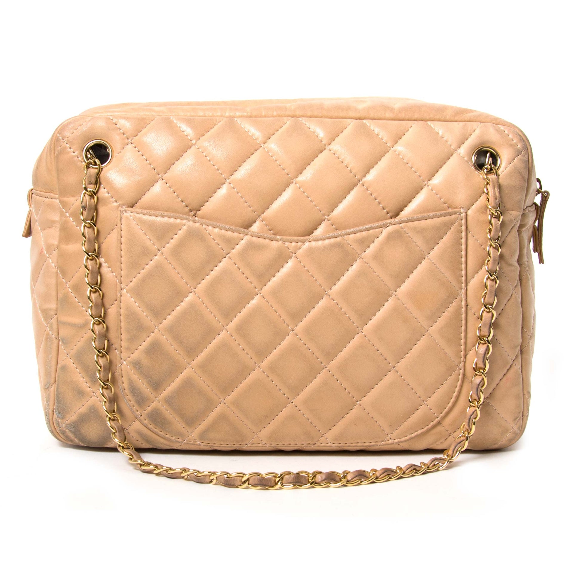 chanel beige reissue camera bag now for sale at labellov vintage fashion webshop belgium