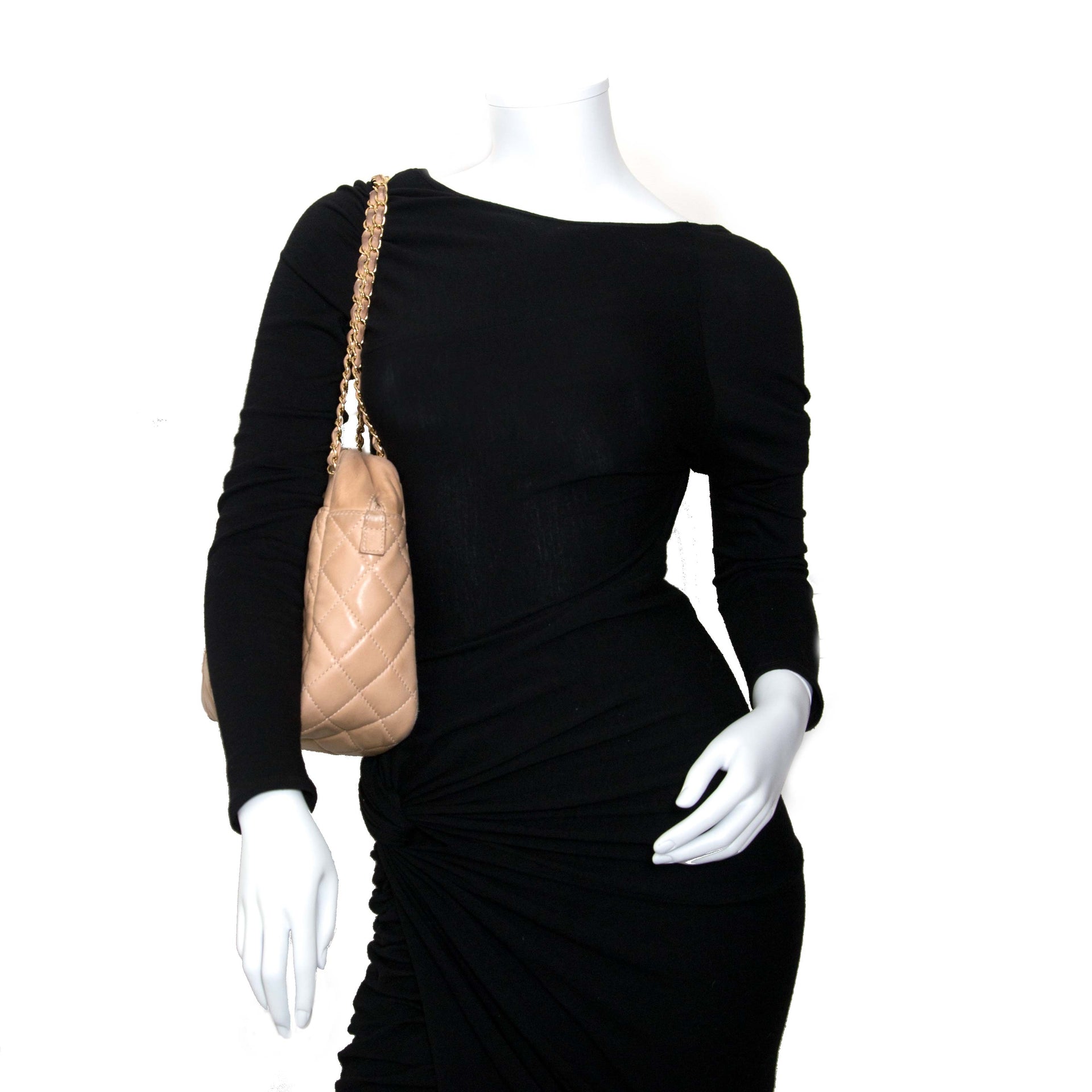 chanel beige reissue camera bag now for sale at labellov vintage fashion webshop belgium