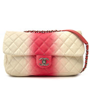 Chanel Caviar Ombre White Rose Jumbo Single Flap Bag limited 100% authentic Chanel Caviar Ombre White Rose Jumbo Single Flap Bag
