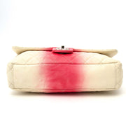 Chanel Caviar Ombre White Rose Jumbo Single Flap Bag shop safe online at the best price