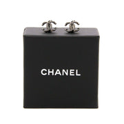 authentic second hand Chanel CC Logo Silver Earrings for sale at labellov antwerp for the best price
