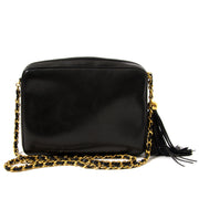 chanel black lambskin cc's tassel bag now for sale at labellov vintage fashion webshop belgium