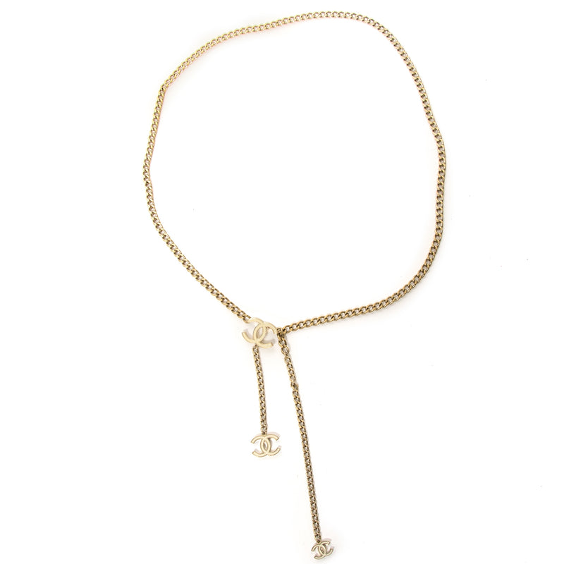 chanel gold chain link belt now for sale at labellov vintage fashion webshop belgium
