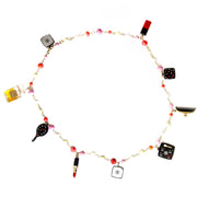 shop safe online secondhand designer Chanel Resin Beauty Icons Pearl Necklace/Belt