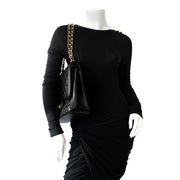 Chanel Black Lambskin Leather Maxi Classic Flap Bag GHW online kopen