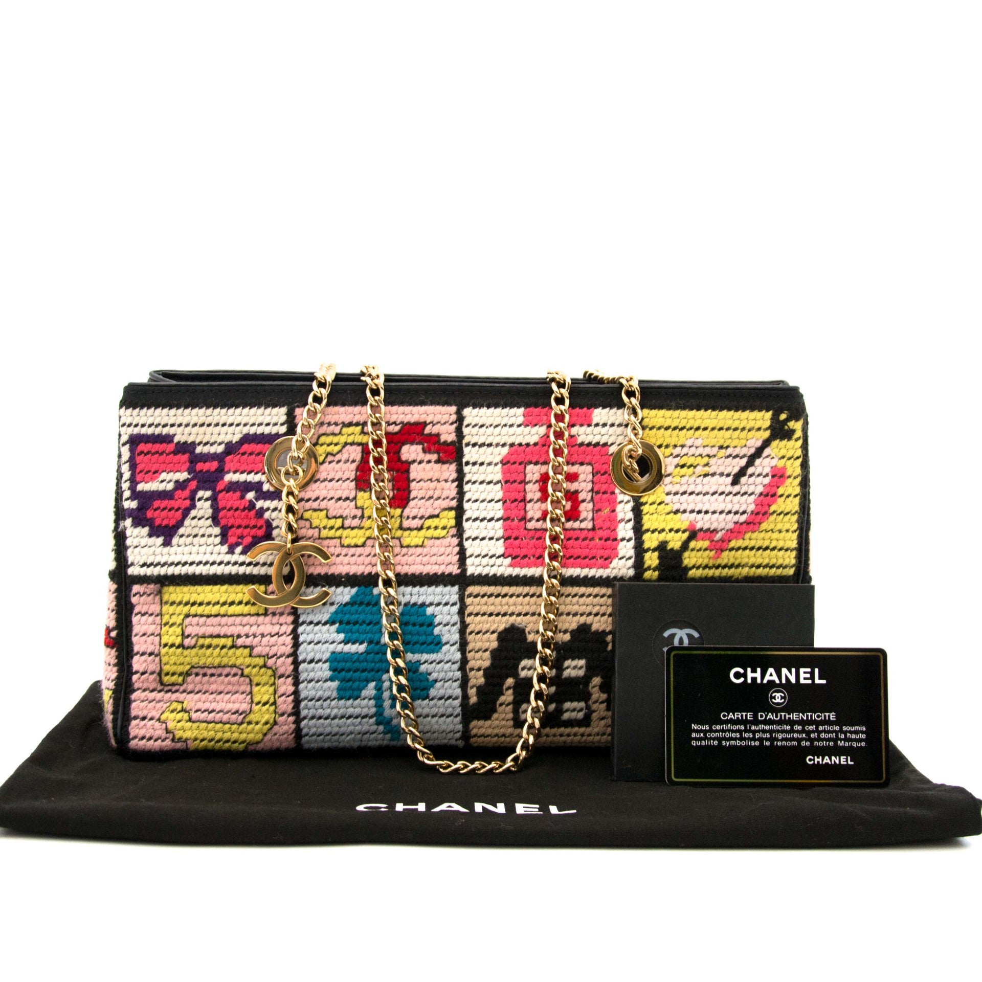 Chanel needlepoint sac a epole en ligne chez labellov.com pour le meilleur prix