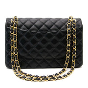 koop online jou tweedehands acheter en ligne pour le meilleur prix Chanel Black Lambskin Classic Double Flap Bag