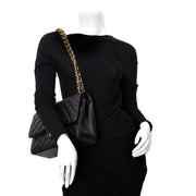 acheter en ligne pour le meilleur prix Chanel Black Lambskin Classic Double Flap Bag