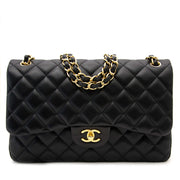 acheter en ligne pour le meilleur prix Chanel Black Lambskin Classic Double Flap Bag