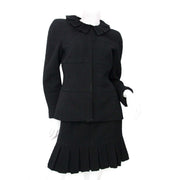 Chanel Tweed Black Two-Piece with Skirt available for the best price online