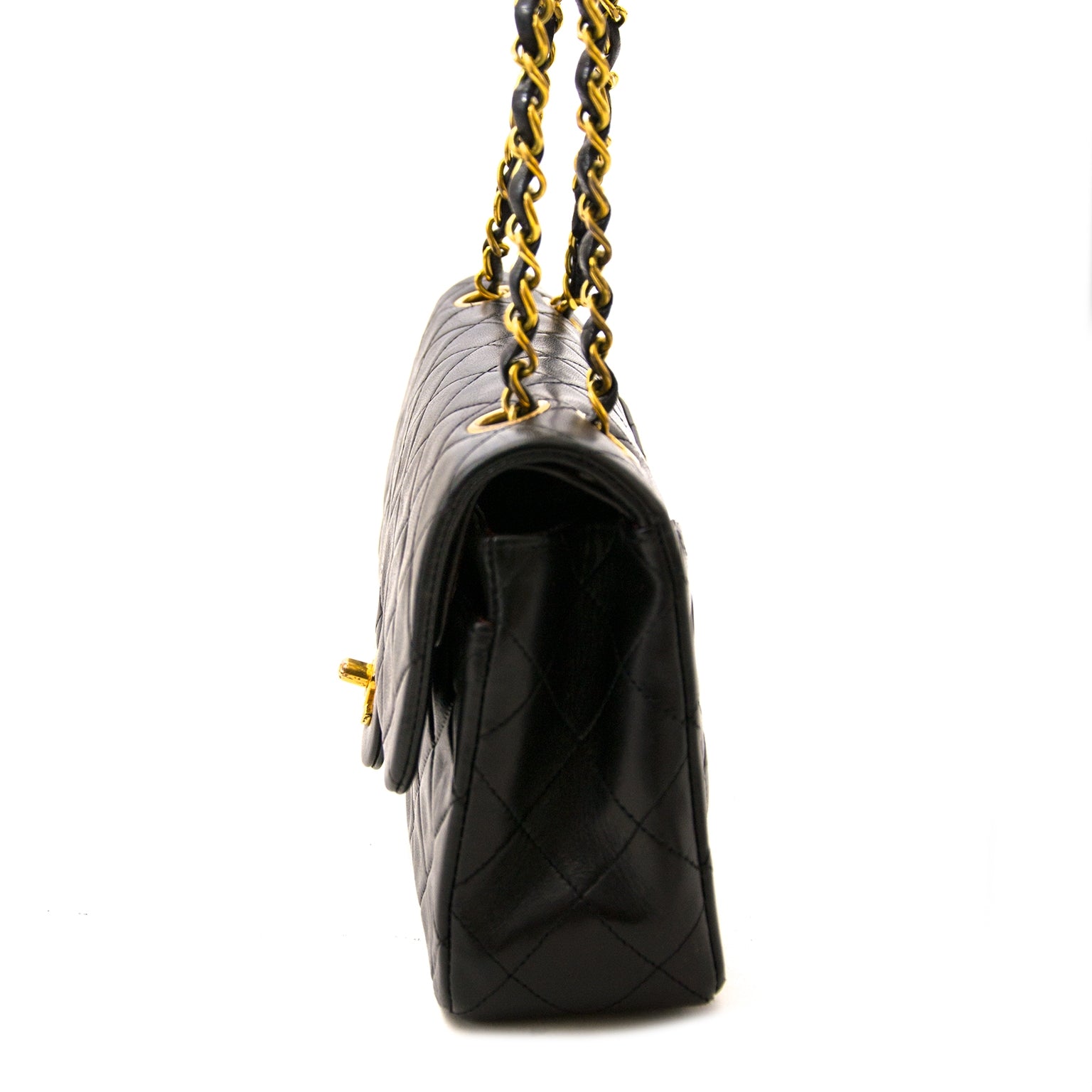 skip the waintinglist Vintage Chanel Black Small Classic Double Flap Bag
