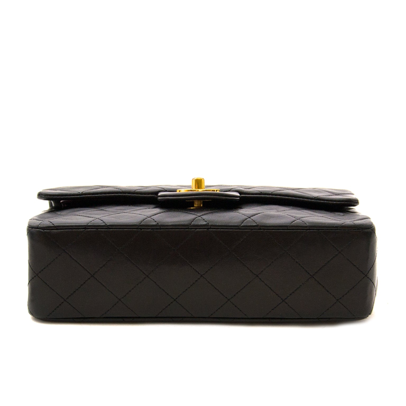 Vintage Chanel Black Small Classic Double Flap Bag vintage authentic luxury