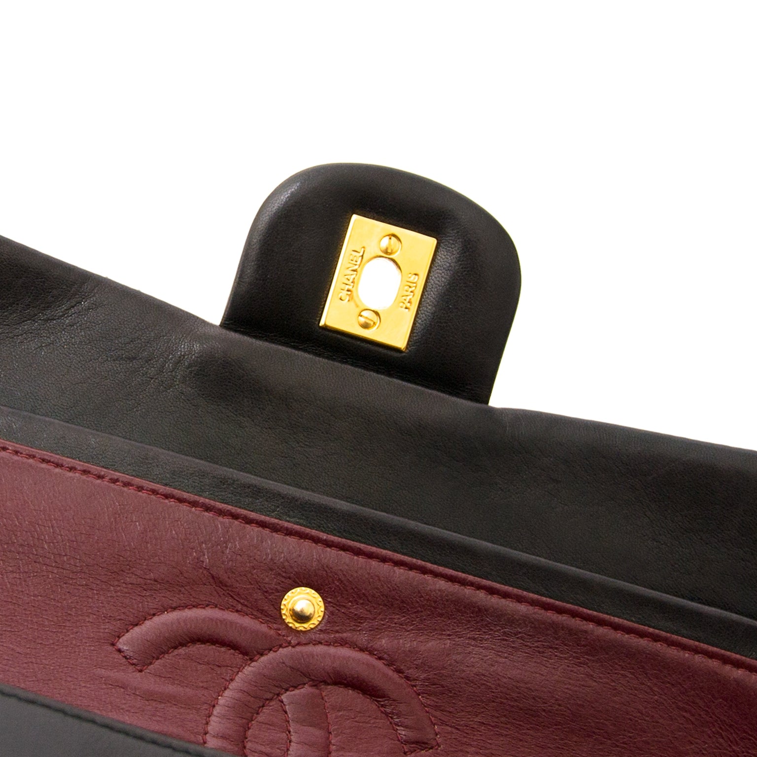 Vintage Chanel Black Small Classic Double Flap Bag safe online at the best price