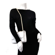 shop safe online for the best price Chanel White Caviar Leather Double Flap Bag