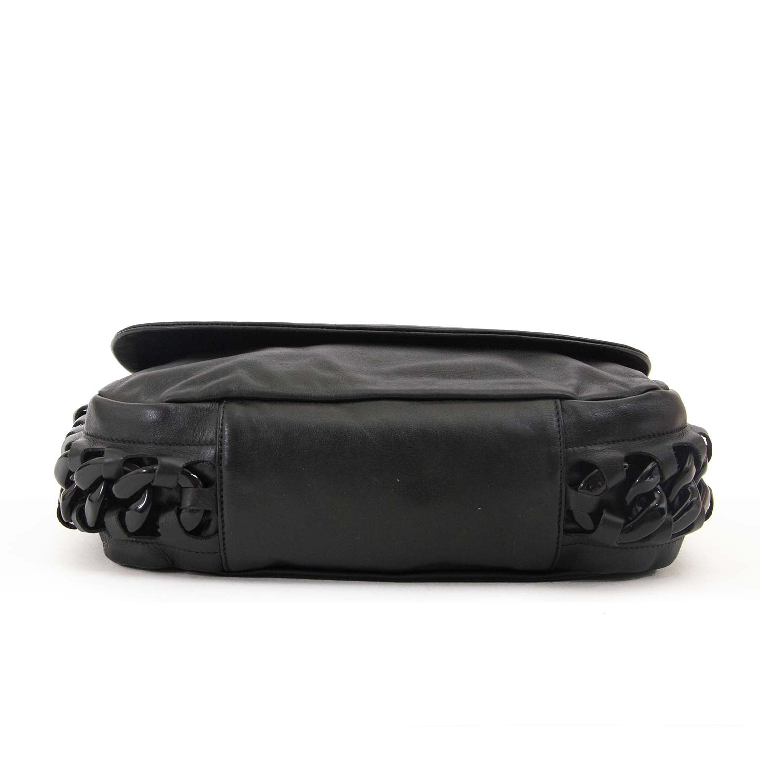 Chanel Black Leather Modern Chain Shoulder Bag for sale for the best price at Labellov
