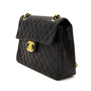 Tweedehands Chanel Black Maxi Single Flap Bag aan de beste prijs bij Labellov
