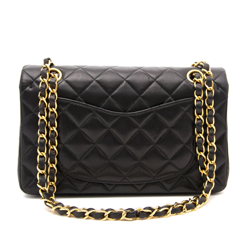 koop veilig online aan de beste prijs Chanel Black Classic Double Flap Bag online website