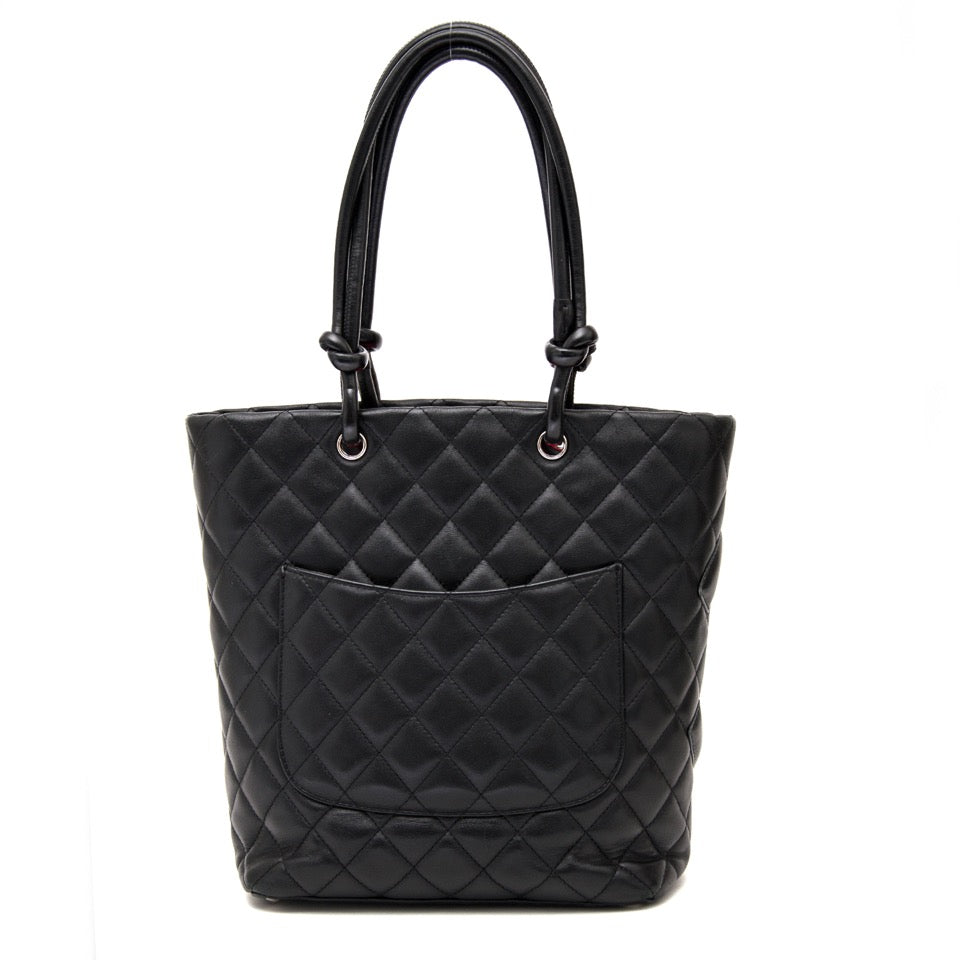koop veilig online aan de beste prijs chanel black cambon tote bag webshop labellov.com