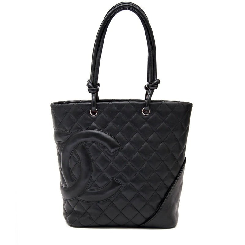acheter en ligne pour le meilleur prix comme neuf sac a main chanel black cambon tote bag
