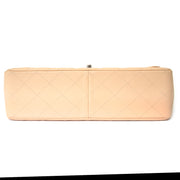Buy online at Labellov Chanel Nude Jumbo single classic flap bag with silver. 100% authentic, worldwide shipping