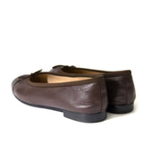 shop safe Chanel Classic Beige and Brown Block Heel Pumps - Size 38