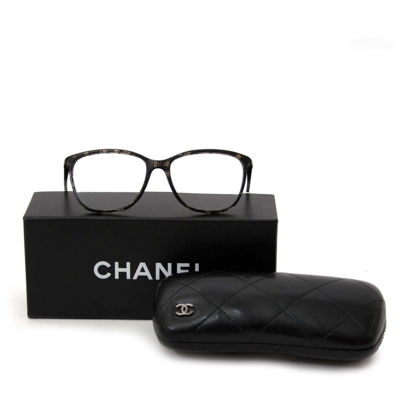 Buy authentic chanel square frame glasses at labellov vintage fashion webshop belgium
