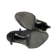Chanel Black Sparkle Ankle Boots - size 36 now for sale at labellov vintage fashion webshop belgium