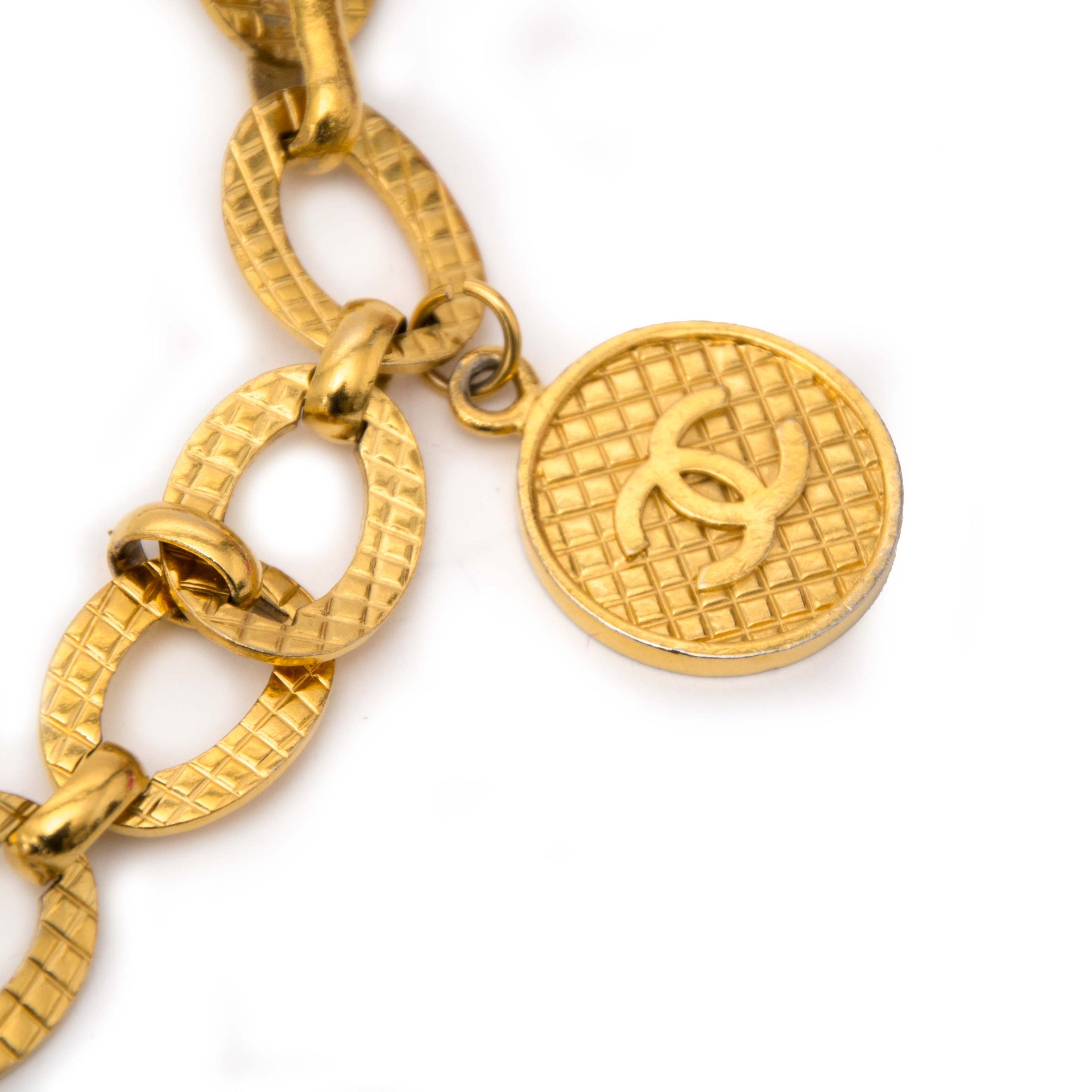 acheter en ligne pour le meilleur prix Chanel Vintage Golden Belt