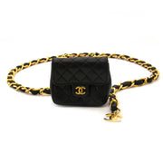 Very Rare Chanel Quilted Mini Chain Belt Bag for sale online at Labellov