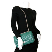 chanel green patent 2.55 reissue quilted patent leather flap bag now for sale at labellov vintage fashion webshop belgium