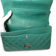 chanel green patent 2.55 reissue quilted patent leather flap bag now for sale at labellov vintage fashion webshop belgium