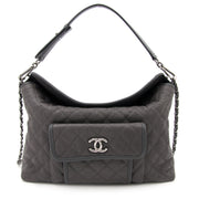 Bent u opzoek naar een Chanel Grey Leather Hobo Bag?
