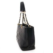 Chanel GST Black Caviar Leather Shopping Tote