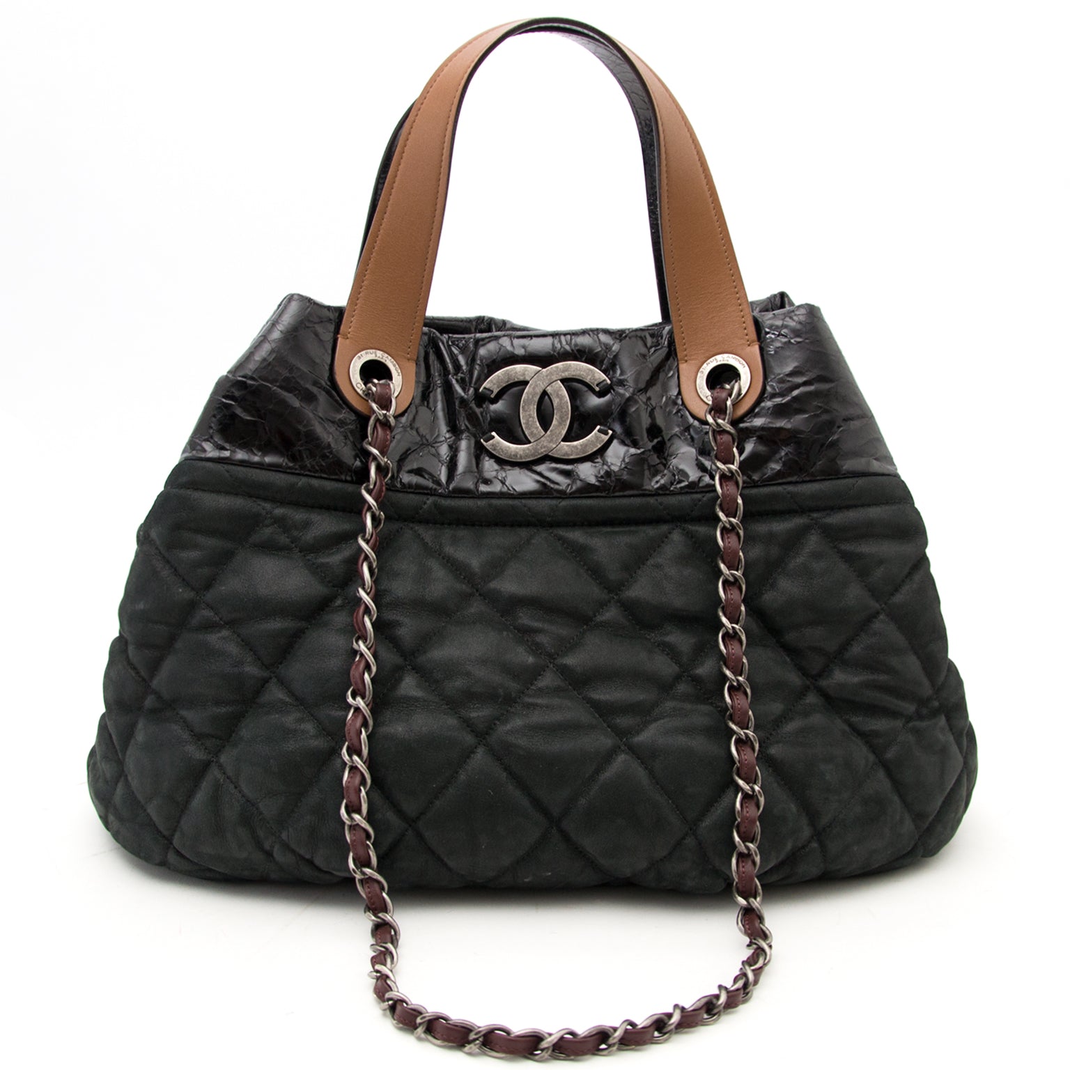 Searching for luxury secondhand bag? Chanel Black In The Mix Large Tote Bag
