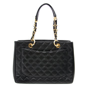 Looking for a desiner bag for the best price? We buy and sell your Chanel GST Black Caviar Leather Shopping Tote