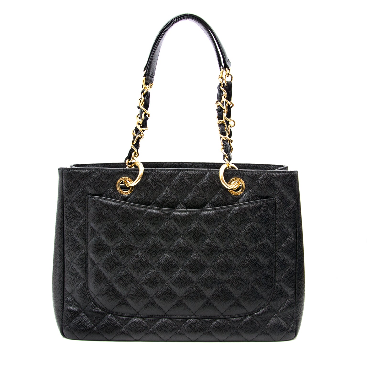 Looking for a desiner bag for the best price? We buy and sell your Chanel GST Black Caviar Leather Shopping Tote