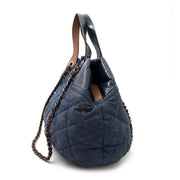 koop online aan de beste prijs Chanel 'In The Mix' Jeans Blue Large Tote