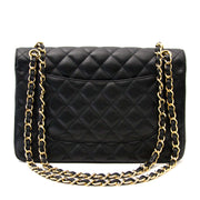 koop veilig online aan de beste prijs Chanel Black Jumbo Classic Flap Bag