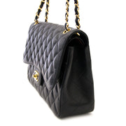 shop safe online Chanel Black Jumbo Classic Flap Bag