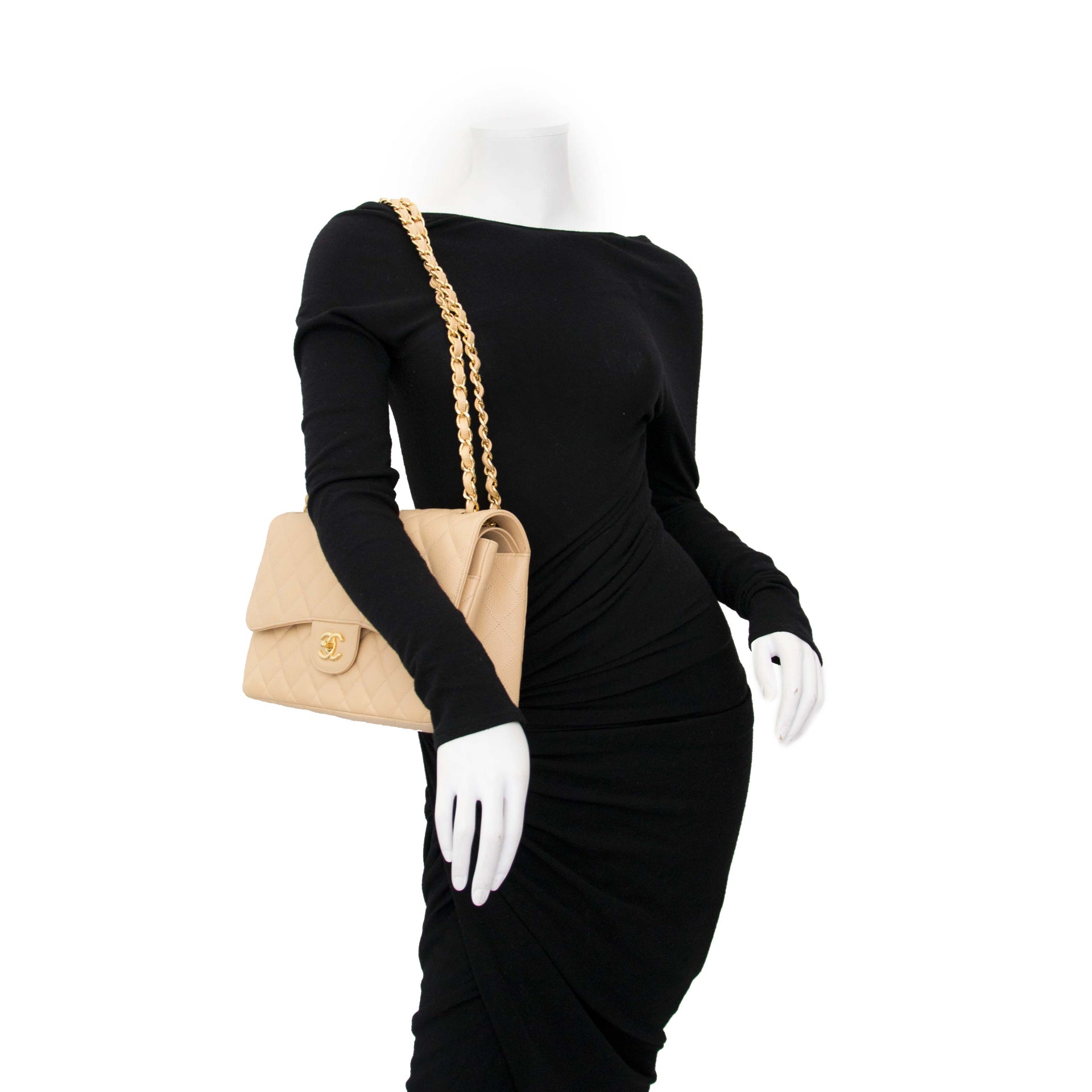 Are you looking for an Chanel Classic Flap Bag Jumbo Nude GHW?