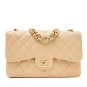Chanel Classic Double Flap Bag Jumbo Nude GHW for the best price available online only at Labellov secondhand luxury website