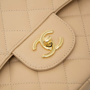 Bent u op zoek naar een authentieke Chanel Classic Flap Bag Jumbo Nude GHW?