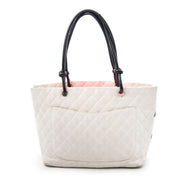Chanel White Lambskin Tote Bag, safe and secure online shopping at Labellov.com