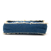 Buy and sell your Chanel 1990s Quilted Blue Denim Fringe Edge Flap Bag