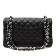 Chanel Black Caviar Medium Single Flap bag online at Labellov.com