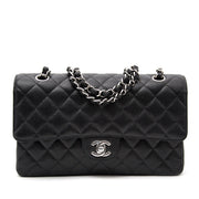 Bent u opzoek naar een Zwarte Caviar Medium Classic Single Flap Handtas?