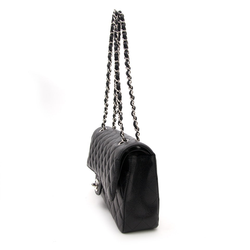 Chanel Black Caviar Medium Classic Single Flap Bag at the best price 2017